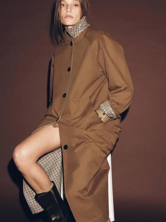 Zara Jackets & Blazers - Zara Reversible Long Caramel Trench Coat